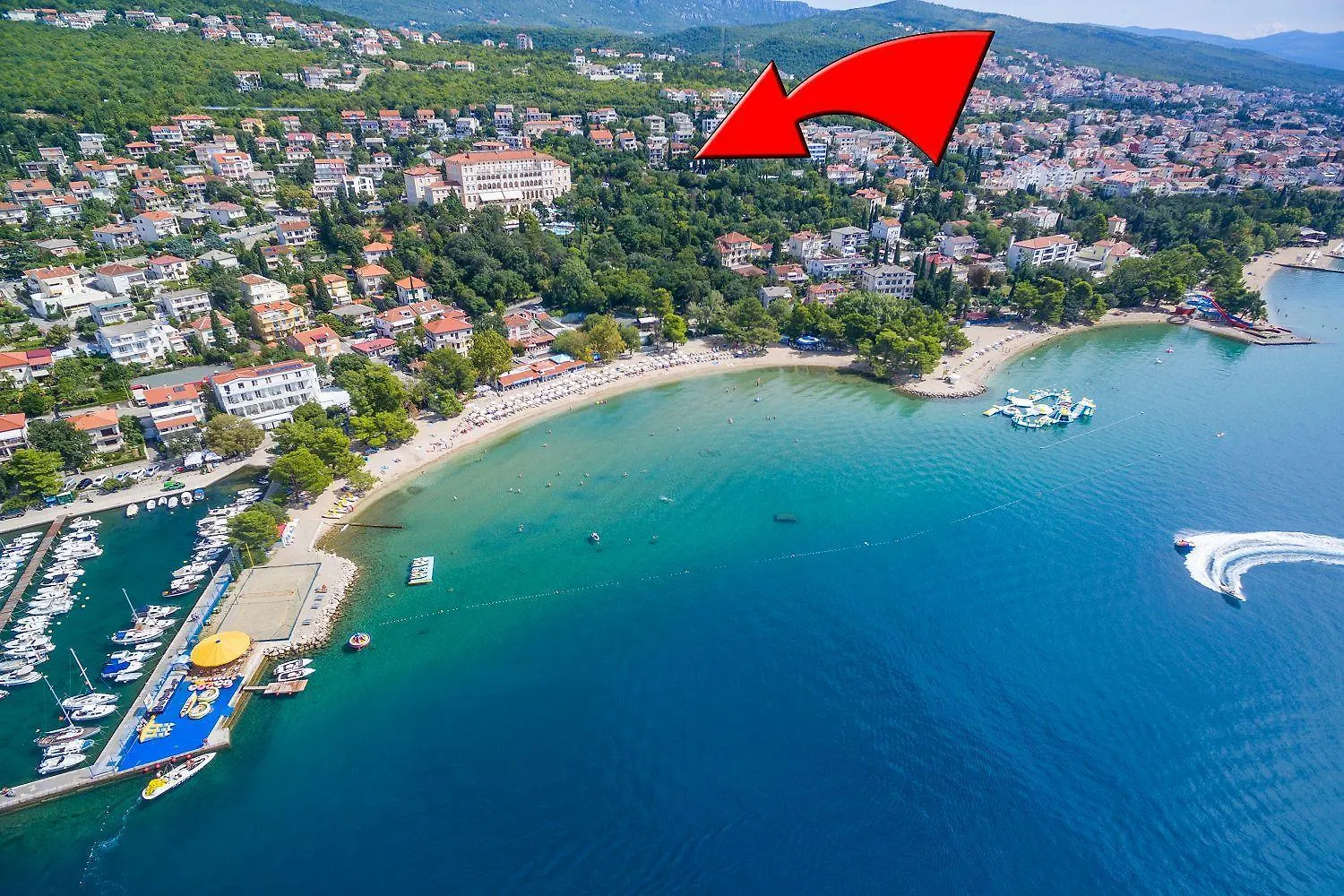 Sandstrandnahe Unterkunft Mit Pool Crikvenica Appartamento
